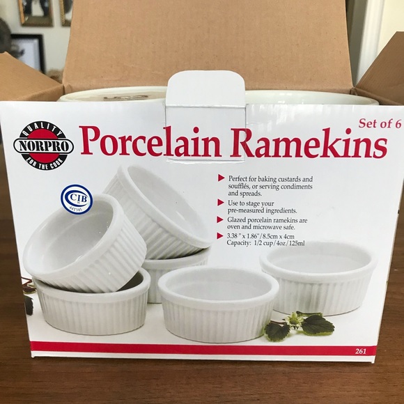🆕. Norpro Ramekins - Mini Porcelain set of 6 - Picture 4 of 8